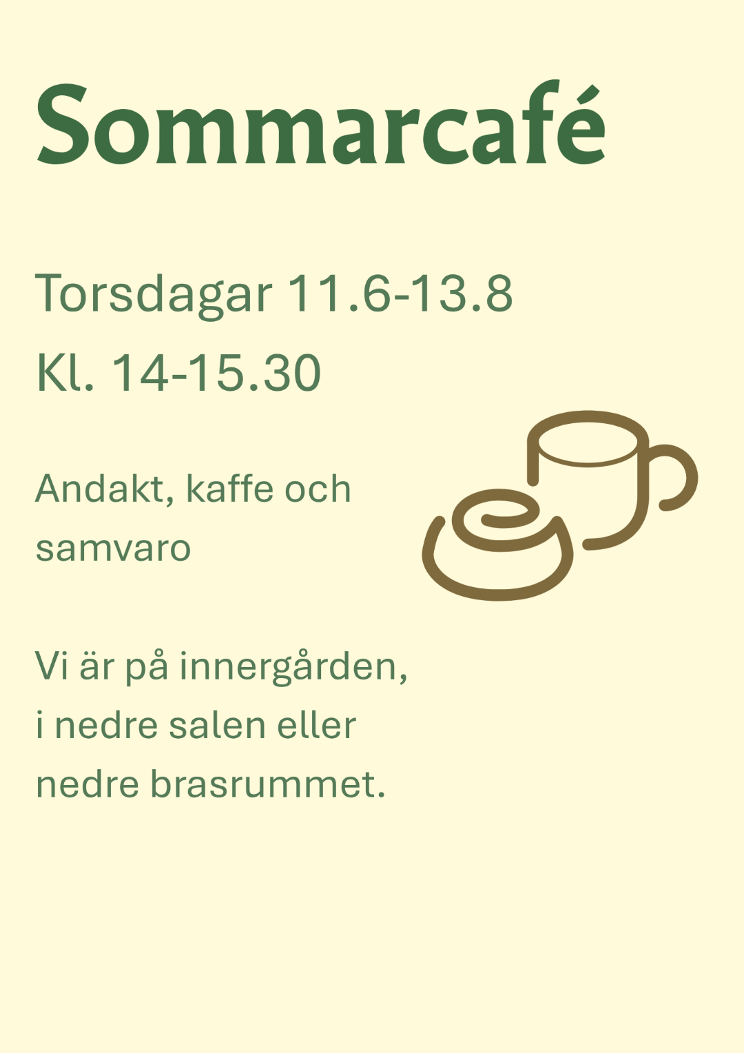 Sommarcafé 2026